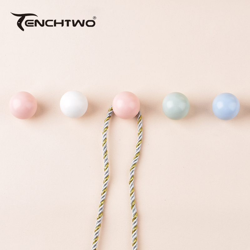 Round Ceramic Hook Clothes Han - Furniture Hardware Products ulasan dan harga