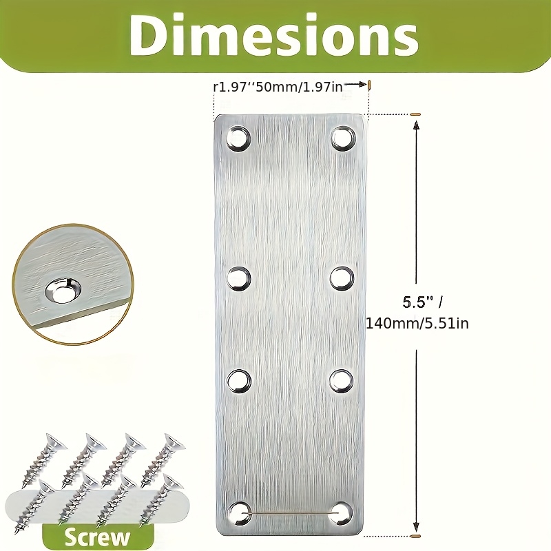 6Pcs Stainless Steel Metal Str - Furniture Hardware Wood ulasan dan harga