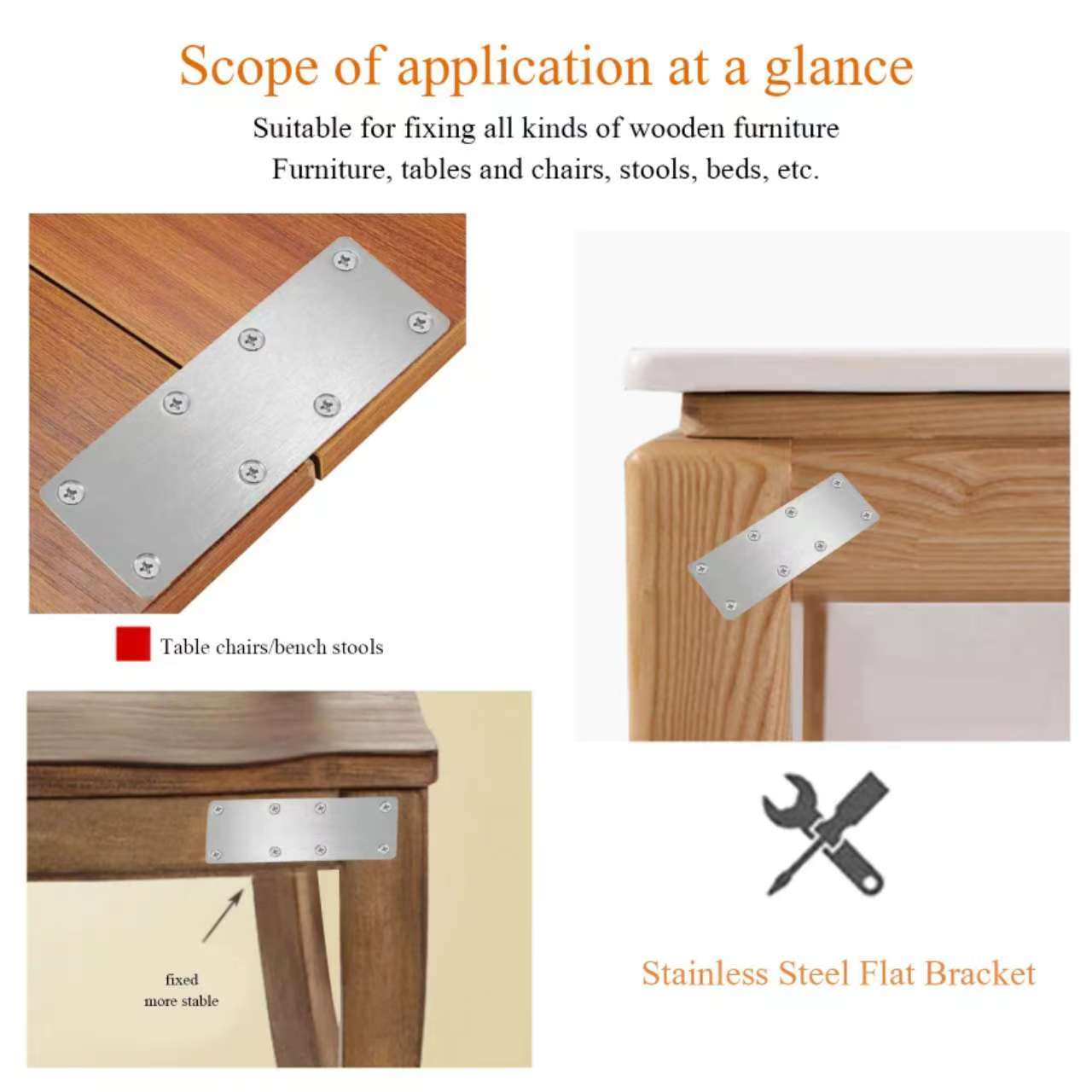 6Pcs Stainless Steel Metal Str - Furniture Hardware Wood ulasan dan harga