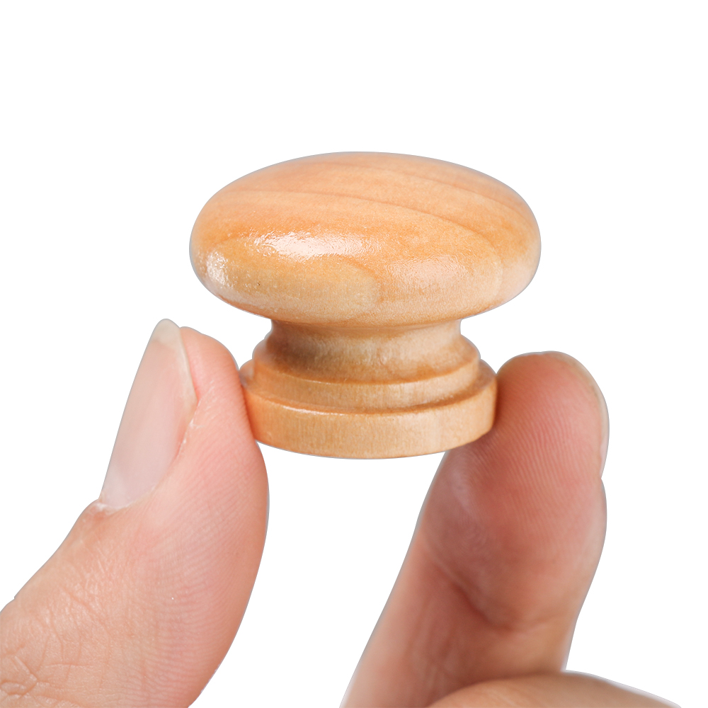 10pcs/Lot Round Shape Natural  - Furniture Hardware Wood ulasan dan harga