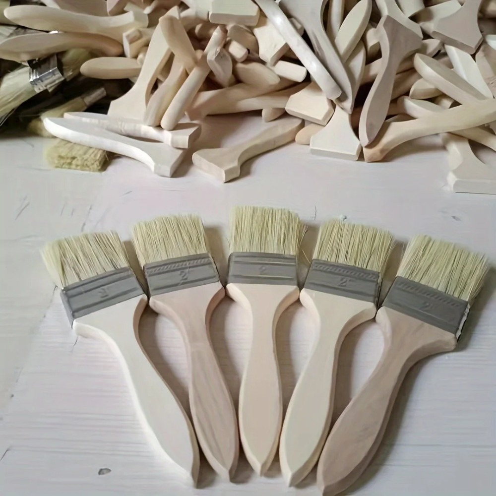 Wooden Paint Brush Set with Er - Furniture Hardware Products ulasan dan harga
