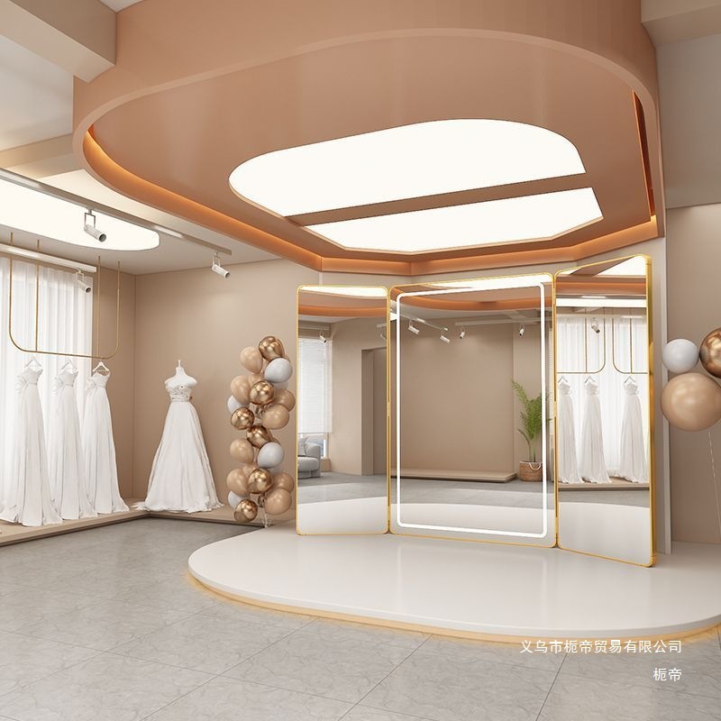 Wedding Shop Three-sided Mirro - Furniture For Hardware Shop ulasan dan harga