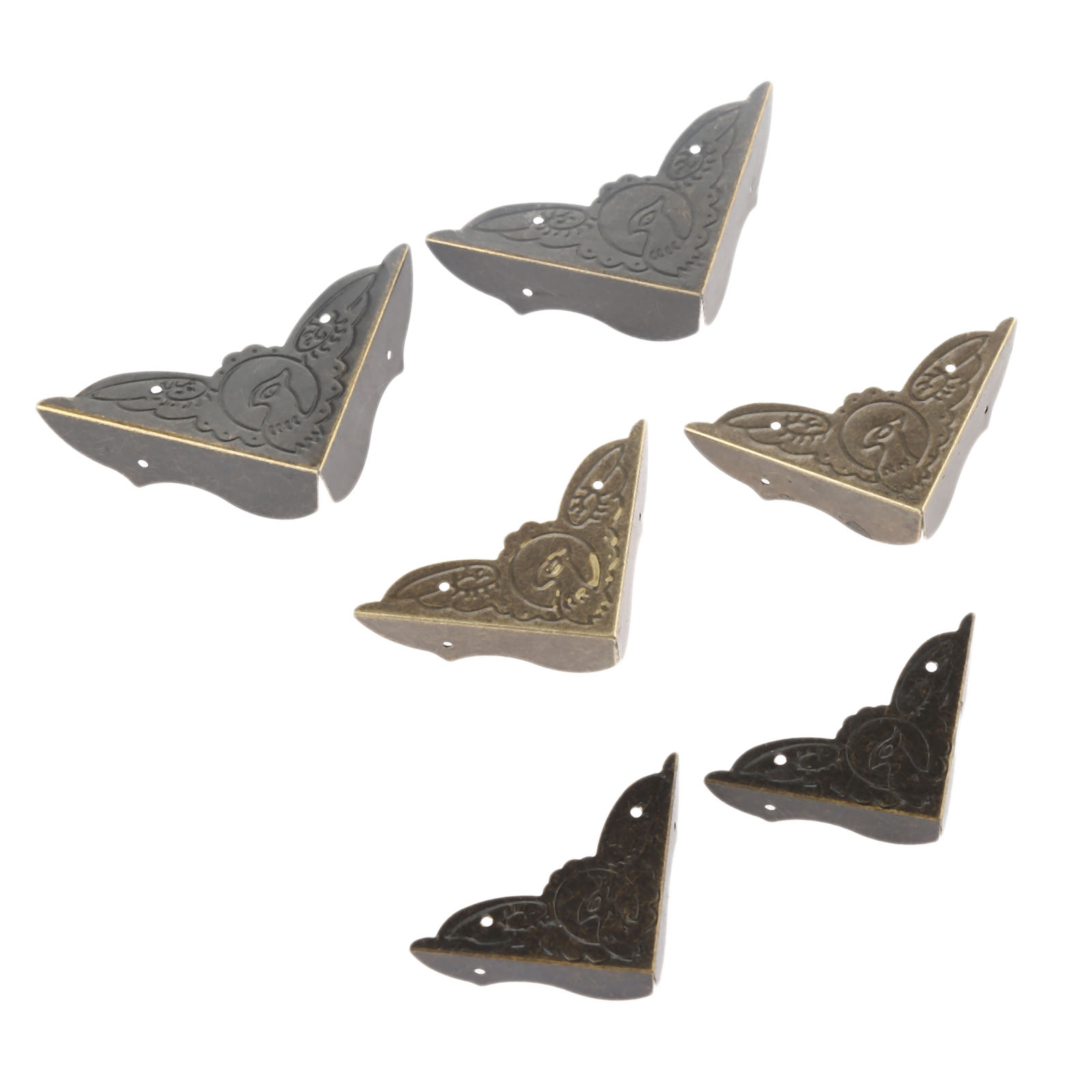 4Pcs Antique Brass Corner Brac - Furniture Hardware Wood ulasan dan harga