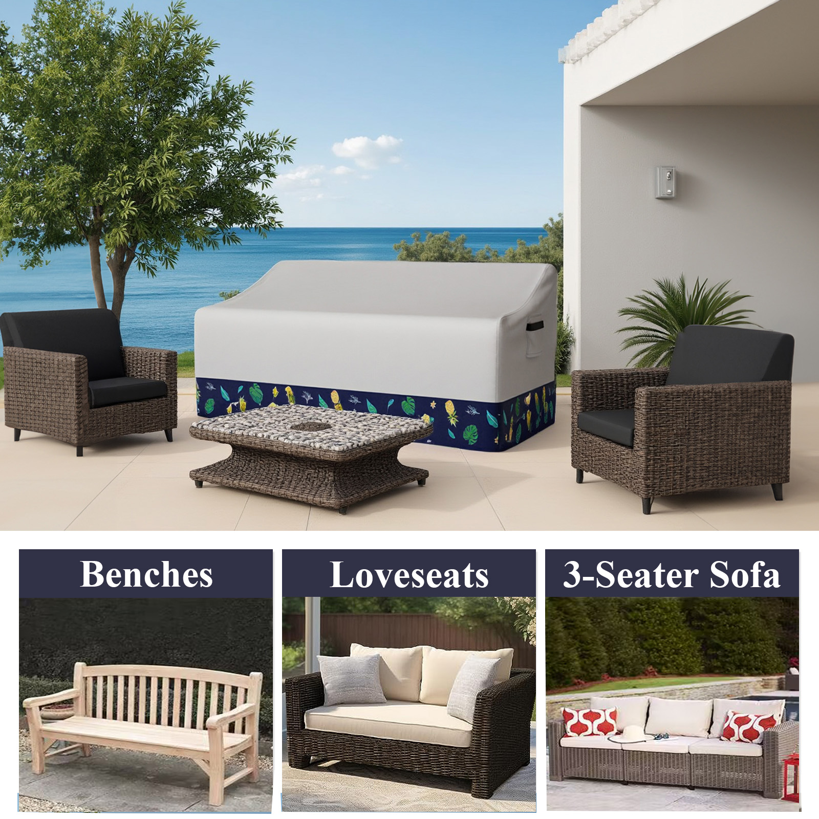 Outdoor Sofa Cover Waterproof  - Furniture Hardware Products ulasan dan harga
